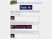 Tablet Screenshot of linkus.flamingtext.com