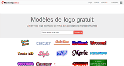 Desktop Screenshot of fr.flamingtext.com