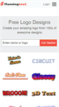 Mobile Screenshot of flamingtext.com